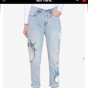 HOT TOPIC  TOTORO SAKURA MOM JEANS PLUS SIZE 16